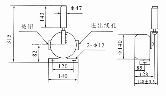 跑偏開關、XLPP-20-45，兩級跑偏傳感器、皮帶跑偏保護煤礦用跑偏開關