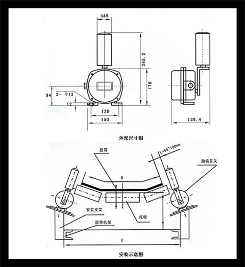 耐腐蝕兩級跑偏開關PLQ-R IP54規格齊全_耐腐蝕兩級跑偏開關KBW-220P防爆兩級跑偏開關