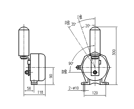 JPC-3A膠帶跑偏_跑偏檢測器KBW-220P防爆兩級跑偏開關