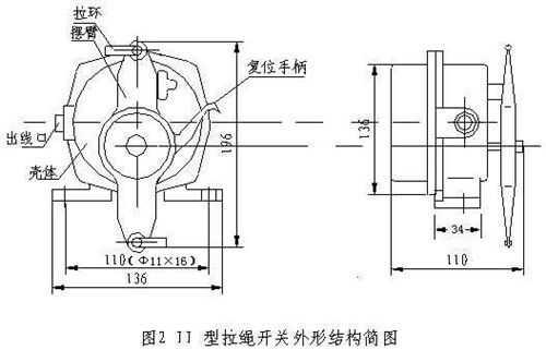 雙向拉繩開關LG3TN-320B拉繩開關接線圖_拉繩開關價格合理