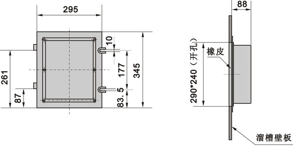 XLDS-I溜槽堵塞檢測器，門式結構KBX-220隔爆溜槽堵塞檢測器