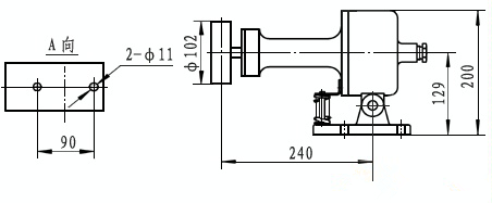 膠帶速度BS2A-1-W_速度檢測器接觸式打滑開關